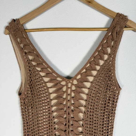 Melissa Odabash Alexis Dress Crotchet Mini Womens Small Coastal Boho Resort Knit - Picture 5 of 10